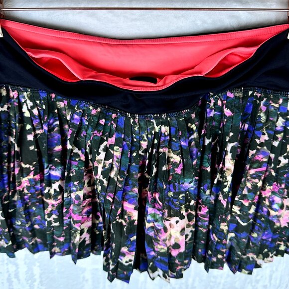 Lululemon Womens Pleat To Street Tennis Mini Skirt II Floral Pace Rival Size 6 - Picture 7 of 8